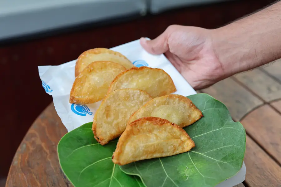 Pastéis crocantes